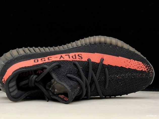 Adidas Black V2 Boost 350 BY9612 Core Yeezy Red 0707